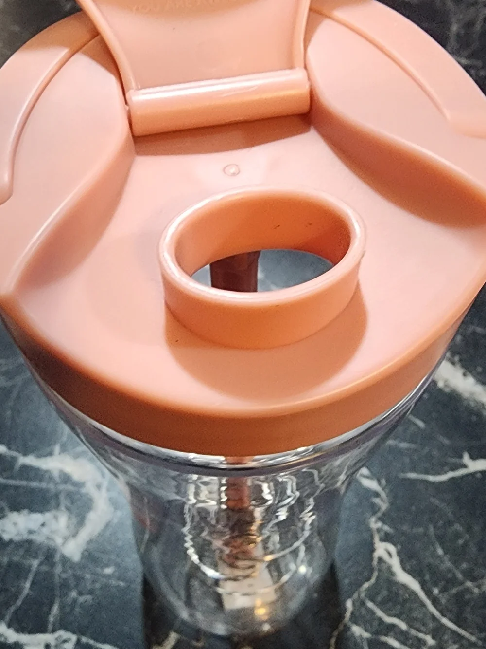 Bucked Up Babe Pink Straw Clear Tumbler Bottle with Spiral Mixed